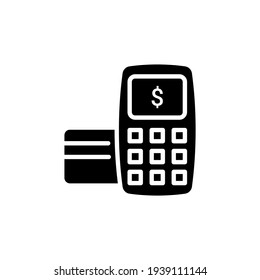 POS, icono comercial en vector. Logotipo