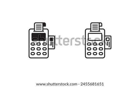 Pos icon design with white background stock illustration