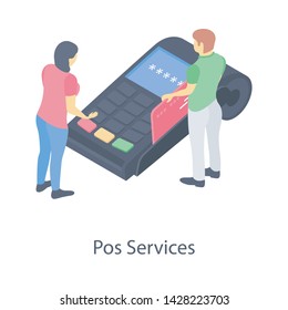 
Pos icon isolated white background 
