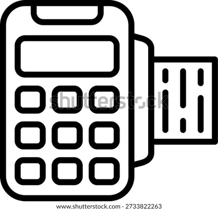 Pos Line vector Icon Design