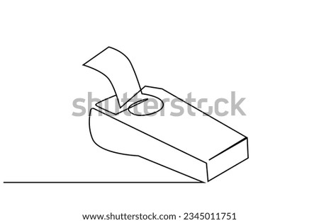pos machine bill invoice receipt object line art
