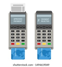 Pos machine vector design illustration isolated on white background