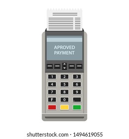Pos machine vector design illustration isolated on white background