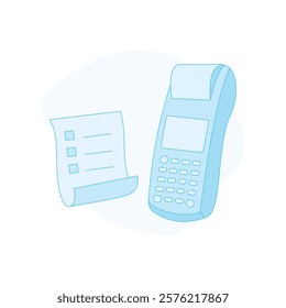 POS Payment Terminal with Receipt