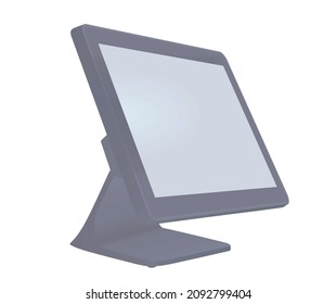 POS screen isolated. vector illustration