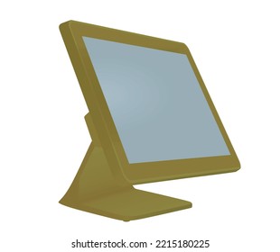 POS screen isolated. vector illustration