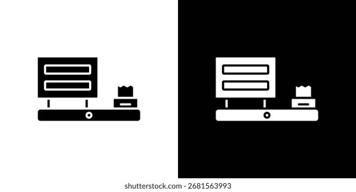 POS system icon symbol for templates, web design and infographics