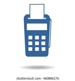 POS terminal flat vector icon.