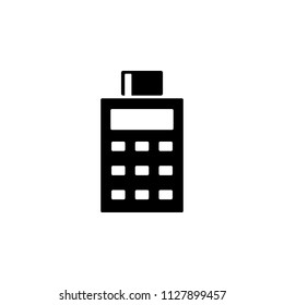 pos terminal icon. Element of banking and finance icon for mobile concept and web apps. Glyph style pos terminal icon can be used for web and mobile. Premium icon on white background