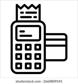 Elemento De Icono De Terminal Pos Para Diseño