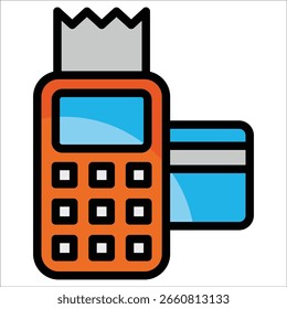 Pos Terminal Icon Element For Design
