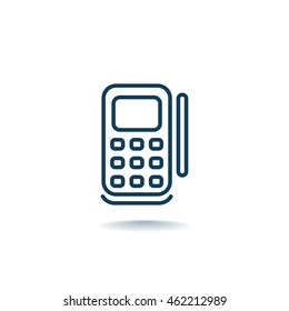  POS terminal icon flat.