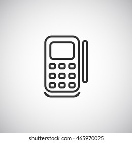  POS terminal icon flat.