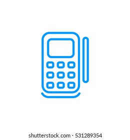  POS terminal icon flat.