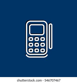  POS terminal icon flat.