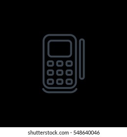  POS terminal icon flat.