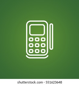  POS terminal icon flat.