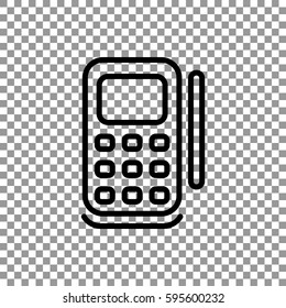  POS terminal icon flat.