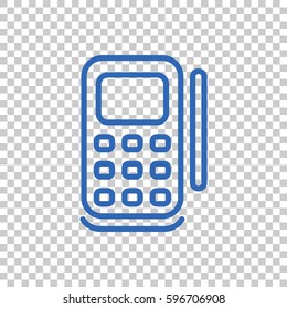  POS terminal icon flat.