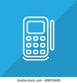  POS terminal icon flat.