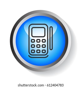  POS terminal icon flat.