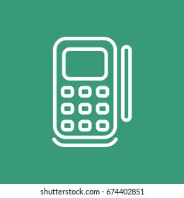  POS terminal icon flat.