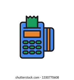 pos terminal icon. payment icon vector design