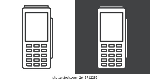 pos terminal icon symbol illustration logo