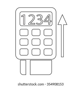 POS Terminal Icon symbol Illustration design