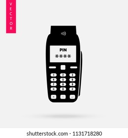 POS Terminal icon, vector