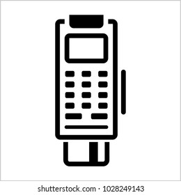 Pos Terminal Icon Vector Art Illustration