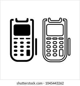 Pos Terminal Icon Vector Art Illustration