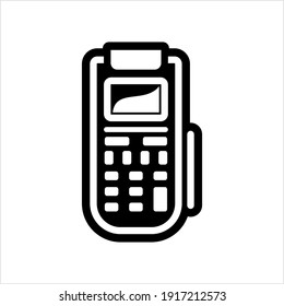 Pos Terminal Icon Vector Art Illustration