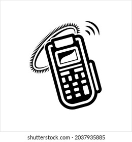 Pos Terminal Icon Vector Art Illustration