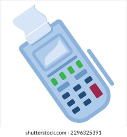 Pos Terminal Icon Vector Art Illustration