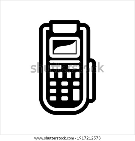 Pos Terminal Icon Vector Art Illustration