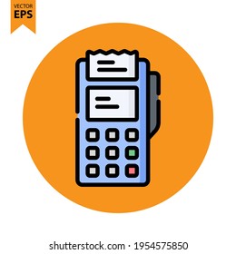 Pos Terminal icon vector design. Restaurant symbol for your website design, logo, app, UI. Eps10 vector illustration.