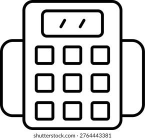 Pos Terminal Icon Vector Element line icon design vector icons