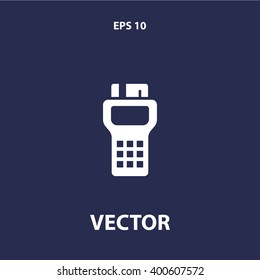 POS terminal icon. vector eps10 icon

