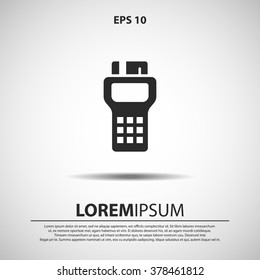 POS terminal icon. vector illustration
