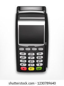 POS Terminal isolated on white. Vector icon. EPS10