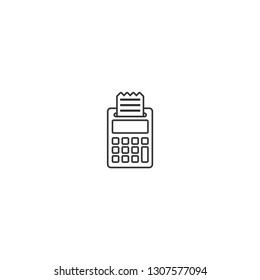Pos terminal isolated vector icon