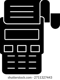 Pos terminal Line vetor Icon Design