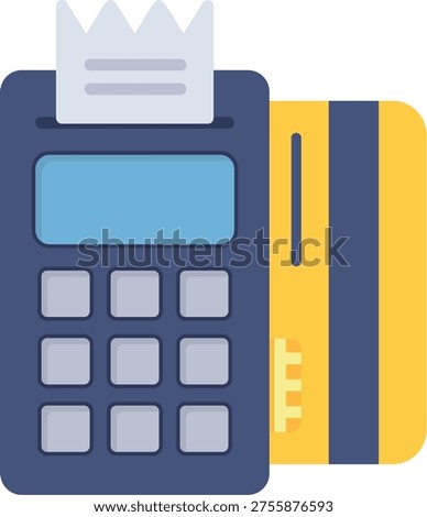 Pos Terminal New Creative Vector Icon Design