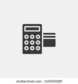 POS Terminal payment icon isolated on background. Purchase symbol modern, simple, vector, icon for website design, mobile app, ui. Vector Illustration