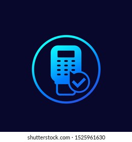 pos terminal payment icon for web