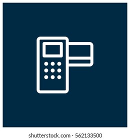 Pos terminal vector icon
