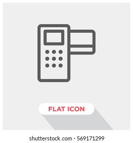Pos terminal vector icon