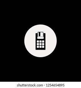 POS terminal vector icon. flat POS terminal design. POS terminal illustration for graphic 