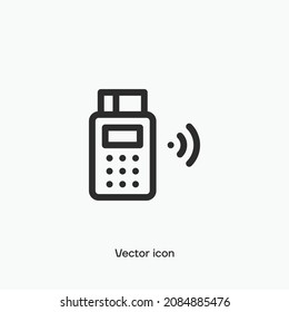 Icono de vector terminal Pos. Calidad premium.